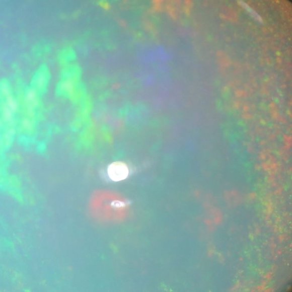 White Precious Opal 3.01ct Platinum Finish Solid 925 Sterling Silver Ring - Picture 3 of 7